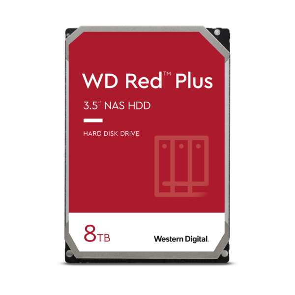 DISCO DURO INTERNO 8TB RED NAS PLUS 5640RPM 256MB 3.5" SATA WESTERN DIGITAL