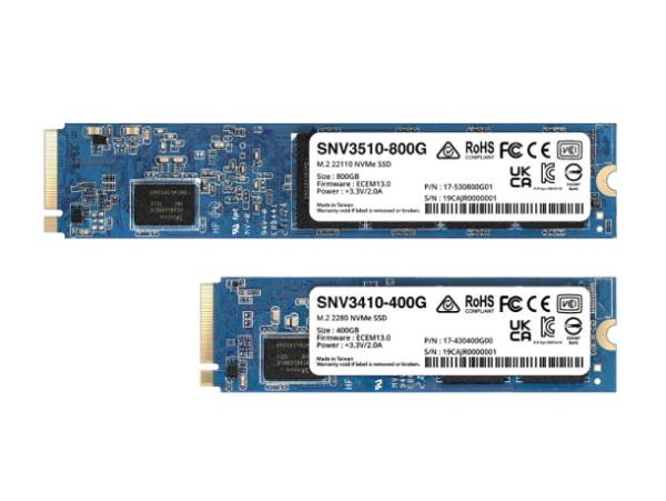 UNIDAD ESTADO SOLIDO 400GB M.2 2280 NVMe SSD SNV3400 SYNOLOGY