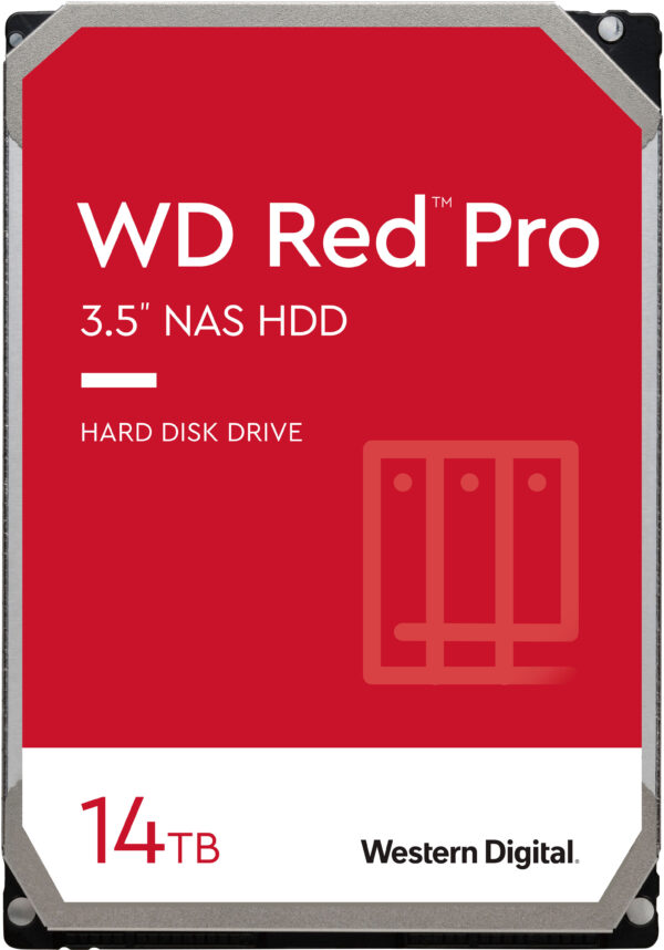 DISCO DURO INTERNO 14TB RED PRO NAS 7200RPM 512MB 3.5" SATA WESTERN DIGITAL
