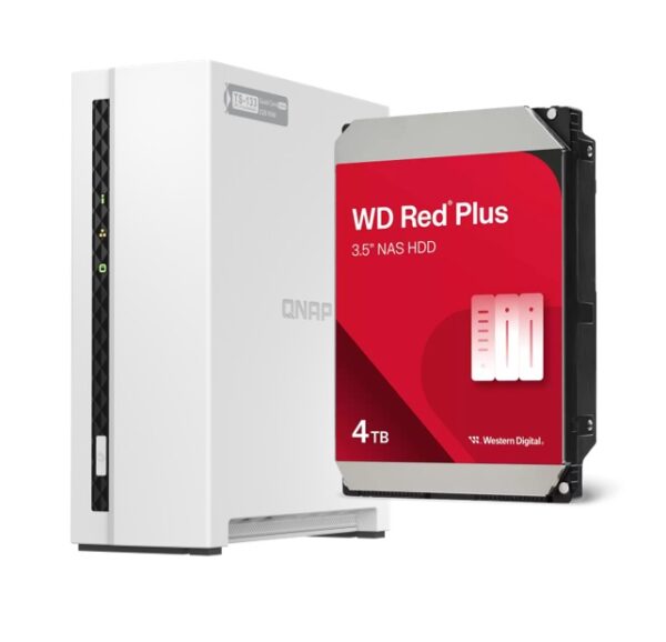 Pack SOHO 4TB: Servidor NAS Turbo Station TS-133 QNAP